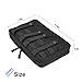 ProCase Tactical Admin Molle Pouch, Military MOLLE Pouch Horizontal Multi-Purpose Utility Gadget Gear Tool Bag for Magazine, Flashlight, Map and Other Small Tools for Outdoor Activities -Black