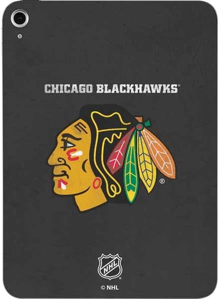 Skinit Decal Tablet Skin Compatible with iPad 11th Gen (2025) - Officially Licensed NHL Blackhawks Red Stripes Design