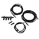 Tbest Ship Yacht Parts Marine Nmea 2000 Starter Kit Kabelstecker Terminierungskombination ABS Rostfrei Universal nmea 2000 starter kit