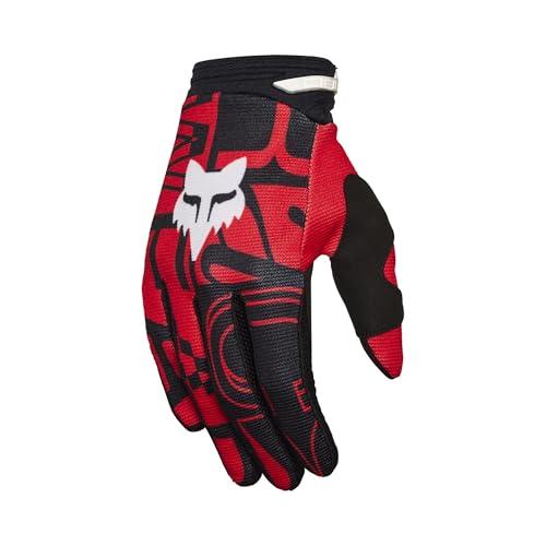 Gants Fox 180 Race Spec de couleur rouge fluorescent en taille S pour adulte