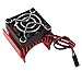 Vgoohobby Aluminum Alloy RC Motor Heatsink with 5V Cooling Fan for 550 540 Size Electric Motor Heatsink Compatible with Traxxas Tamiya Redcat HPI Wltoys HSP Losi RC 1/10 Car Truck Crawler (Red)