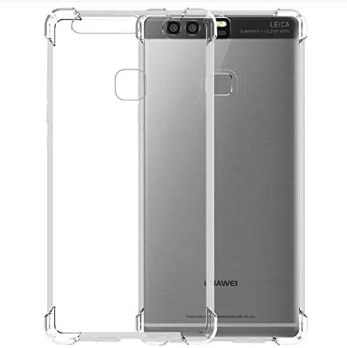 Jaorty Case Compatible for Huawei P9 Lite Case,Crystal Clear Reinforced Corners TPU Bumper Cushion Anti-Scratch Hybrid Rugged Transparent Back Cover Case for Huawei P9 Lite,Clear