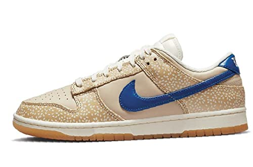 Nike Women's W Dunk Low Basketball Shoes, Sesame Blue Jay Sail Sand Drift, 9.5