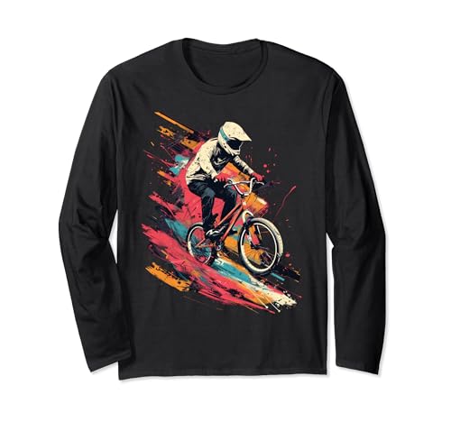 Aesthetic BMX racer on Athletic Sports Cycling BMX Racing Long Sleeve T-Shirt