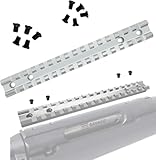 Picatinny Rail Mount for Savage Axis/Edge Rifles Mounting Hardware Included Allows for Picatinny or Weaver 5 PC of Each Size #6-48 Length 6mm/8mm, #8-40 Length (Low Profile Savage Rail Silver)