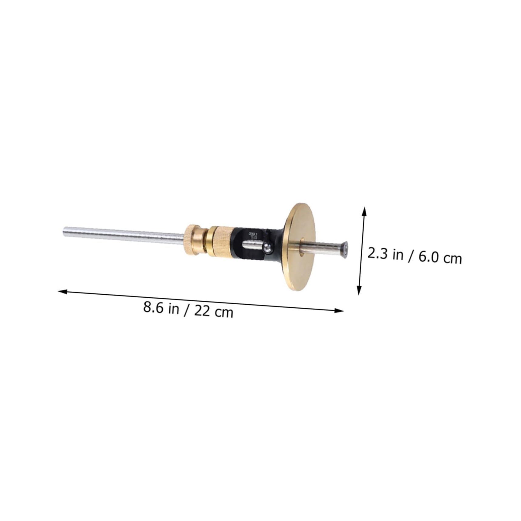 Angoily Jauge De TraçAge En Aluminium Outil De Mesure Pour Menuisier Accessoire Pratique Pour Tracer Des Lignes PréCises 22Cm
