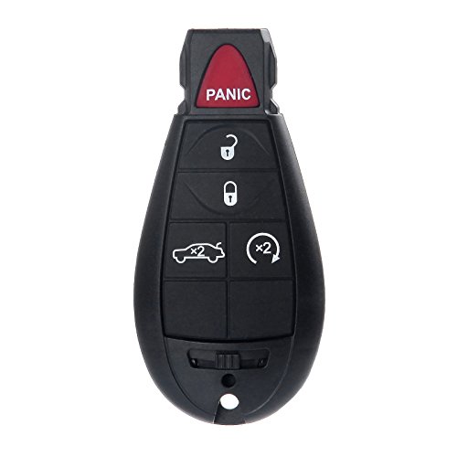 ECCPP M3N5WY783X IYZ-C01C Replacement for Uncut 433MHz Keyless Entry Remote Control Car Key Fob for C hrysler 300/ for D odge Challenger Charger Durango Magnum/for J eep Grand Cherokee (Pack of 1)