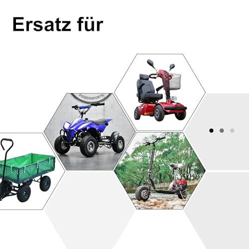 4.10/3.50-4 Reifen mit Schlauch,RUTU 4.10-4 Mantel Transportwagen für HandWagen,Garten Wagen,Sackkarrenrad