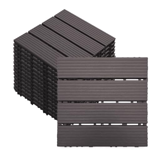 Reviews de Baldosas para comprar online. 48 27 baldosas entrelazadas de 12 x 12 pulgadas, impermeables para todo tipo de clima, piso de patio al aire última intervensión para piscina, balcón, patio trasero, porche y...