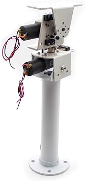 Diy Dc Double Axis Solar, Wind Power Diy Kit Dc Two-Axis Ptz Solar Tracking And Monitoring Robot, Heavy Load High Torque All Metal X Axis Y Axis