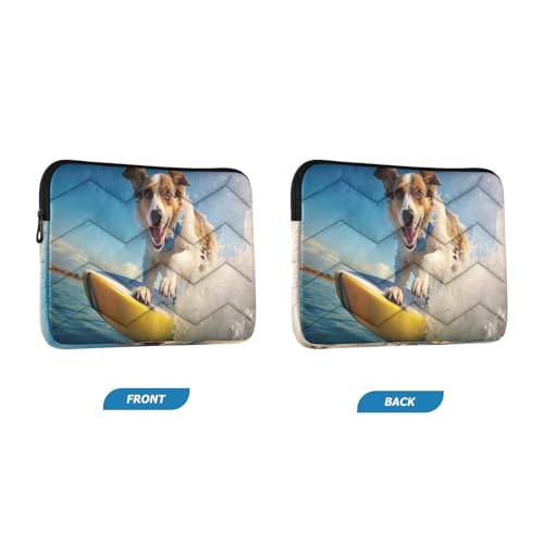 Funda para portátil 13-14 pulgadas impermeable con diseño de perro miniatura 2