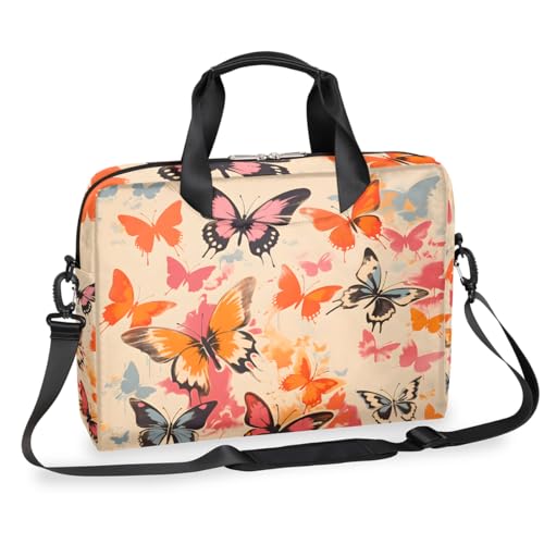Sac ordinateur 16 pouces étanche contre la pluie motif papillon