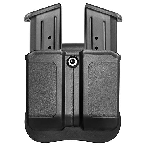 Tactical Scorpion Gear Tsg-Mpg3 Polymer Modular Double Magazine Pouch Fits: Glock 17 19 22 23 26 27 31 32 33 - Black #TOP2