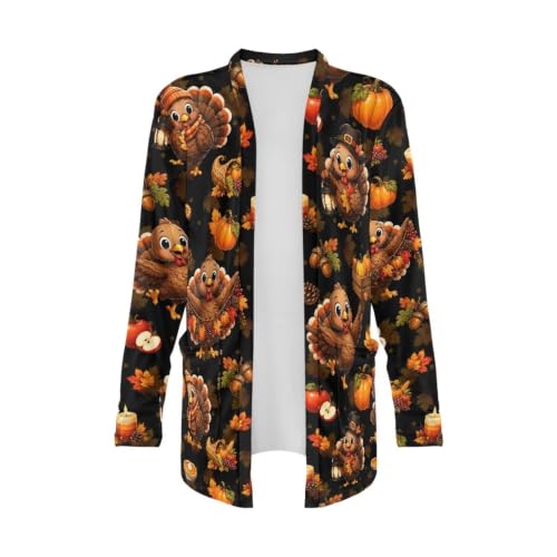 Image of Cardigan Sweaters for Women Long Sleeve Cardigan Soft Drape Open Front Fall Dusters V-Neck Jackets Dressy Loose Coat