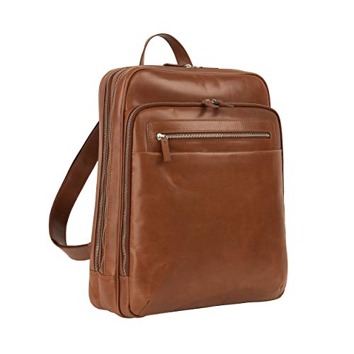 Preisvergleich Produktbild Leonhard Heyden Chicago Laptop-Rucksack 14 Cognac