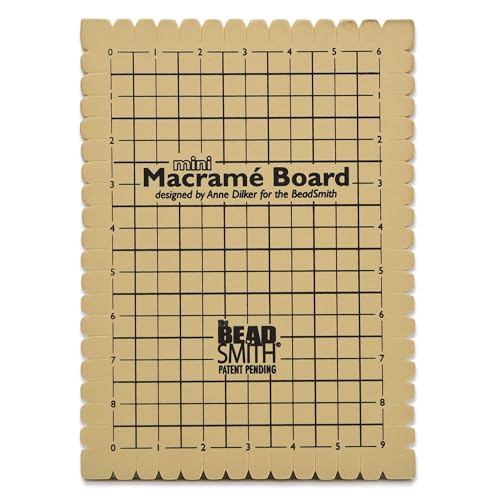 The Beadsmith Mini Macrame Board 7.5 x 10.5 inches 0.5 Thick Foam