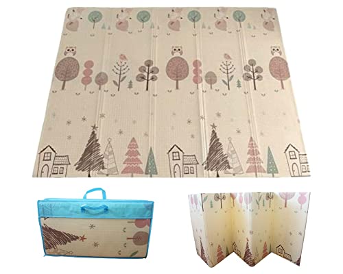 Tapete Infantil Floresta Tatame Emborrachado Dobrável Macio