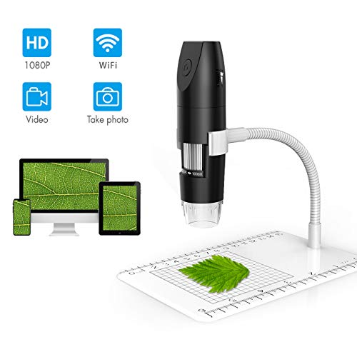 USB Digital Microscope Wireless Microscope Camera WiFi Handheld Microscope with 8 Adjusted LED