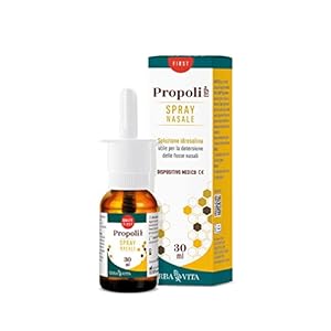 ERBA VITA Propoli Evsp® Spray Nasale dispositivo medico CE a soluzione idrosalina per la detersione delle fosse nasali – 30 ml
