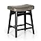Amazon.com: ALPHA HOME Bar Stools Set of 4, Solid Wood Saddle Kitchen ...