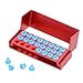 4PC Burs Holder Block Disinfection Box Aluminium Autoclave Unit 24 Holes Red