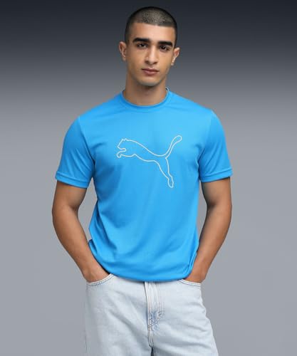 Image of Puma Men Polyester Solid Regular Fit T-Shirt