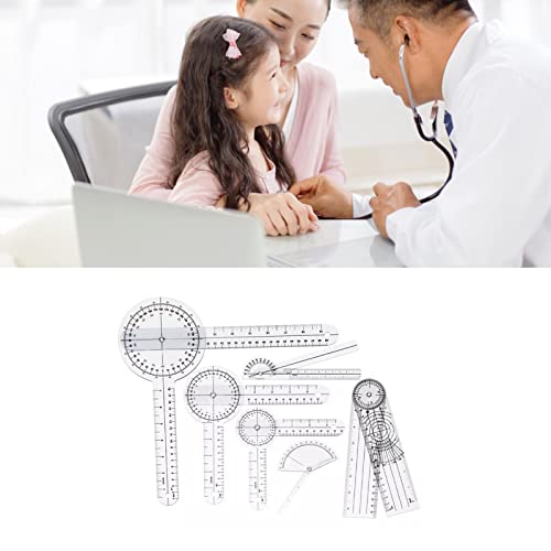 Set 6Pzas Goniómetro Médico Transparente PVC miniatura 4