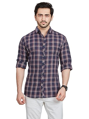 Image of BE ACTIVE Cotton Casual Checks Shirts for Men|| Casual Shirts for Men|| Mens Casual Shirts Full Sleeve