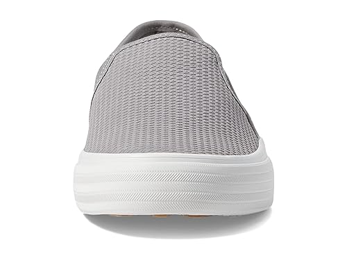 Keds Double Decker Slip on, Sneaker Womens, Grey Houndstooth Suede, 6.5 Medium