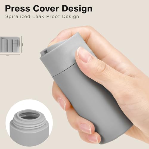 Suteng Travel Bottles for Toiletries, 5 Pack Travel Size Containers, TSA Approved Leak Proof - Silicone Toiletry Containers with Clear Bag for Shampoo, Conditioner & Lotion, Travel Essentials - Image 3