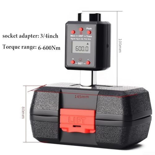 Adaptateur de clé dynamométrique numérique haute précision N-m Ft-lb