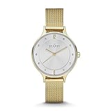 skagen damenarmbanduhr Umfang: 26,1 bis 34 mm SKAGEN Damen-Armbanduhr 30MM Armband Edelstahl Gold + GEHÄUSE Quarz SKW2150