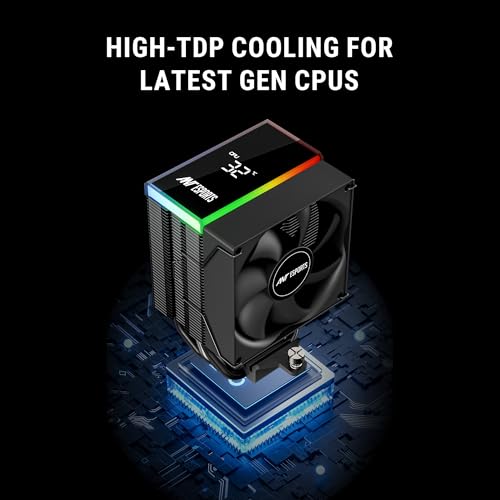 Image of Ant Esports V4 Digital CPU Air Cooler CPU Fan with LED Temperature Display & ARGB|90mm FAN| Support Intel - LGA1851 / 1700 /1200 AMD - AM5 / AM4