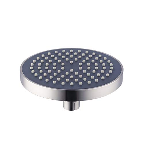KES Fixed Shower Head 6-Inch Showering Replacement Brushed Nickel, J340S6-2