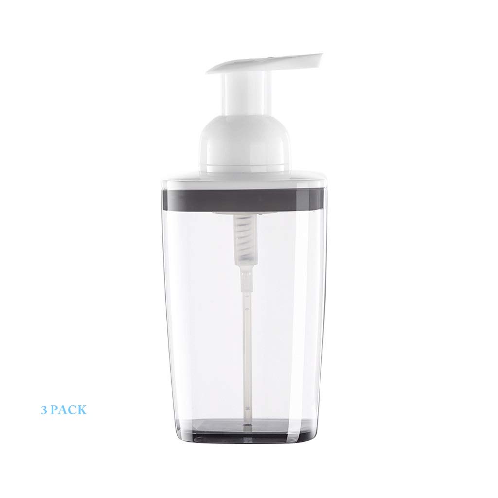 Aufsatz-Seifenspender, 14,2 oz/420 ml Schaumseifenspender, nachfüllbarer Behälter für Gesichtsreiniger, Shampoo, schäumende Lotion-Seifenspender