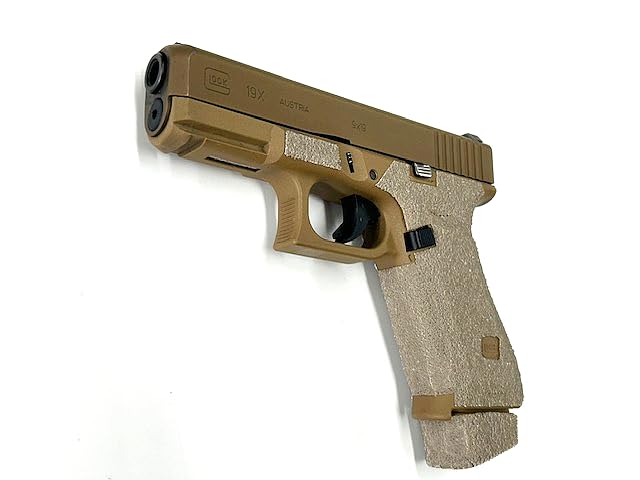HANDLEITGRIPS Gun Grip Tape Compatible with Glock 19x/ Glock 19x MOS/Glock 45/ Glock 45 MOS/ - FDE Edge Series Pistol Grip Tape, Gun Skins, Veteran Owned, Made in USA