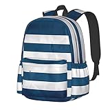 THKVSV Mochila escolar con bandera de gran capacidad con bolsillo frontal, ligeras