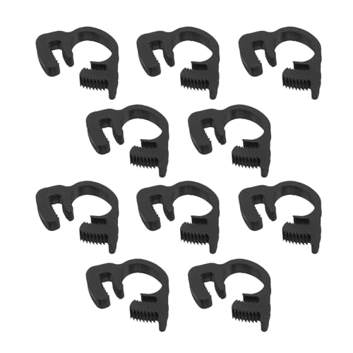 CALLARON 20pcs Plastic Hose Clamps Double Gripping Tube Clamp 9.1-10.2mm for Automotive and Industrial Hose Tube Bundling and Pipe Fastening