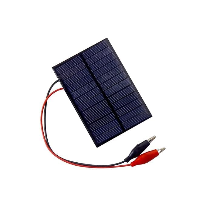 Pack of 1 Pcs 99mm X 69mm 6v 180mah Rectangle Shape Polycrystalline Mini Epoxy Solar Panels with Alligator Clip-image-17