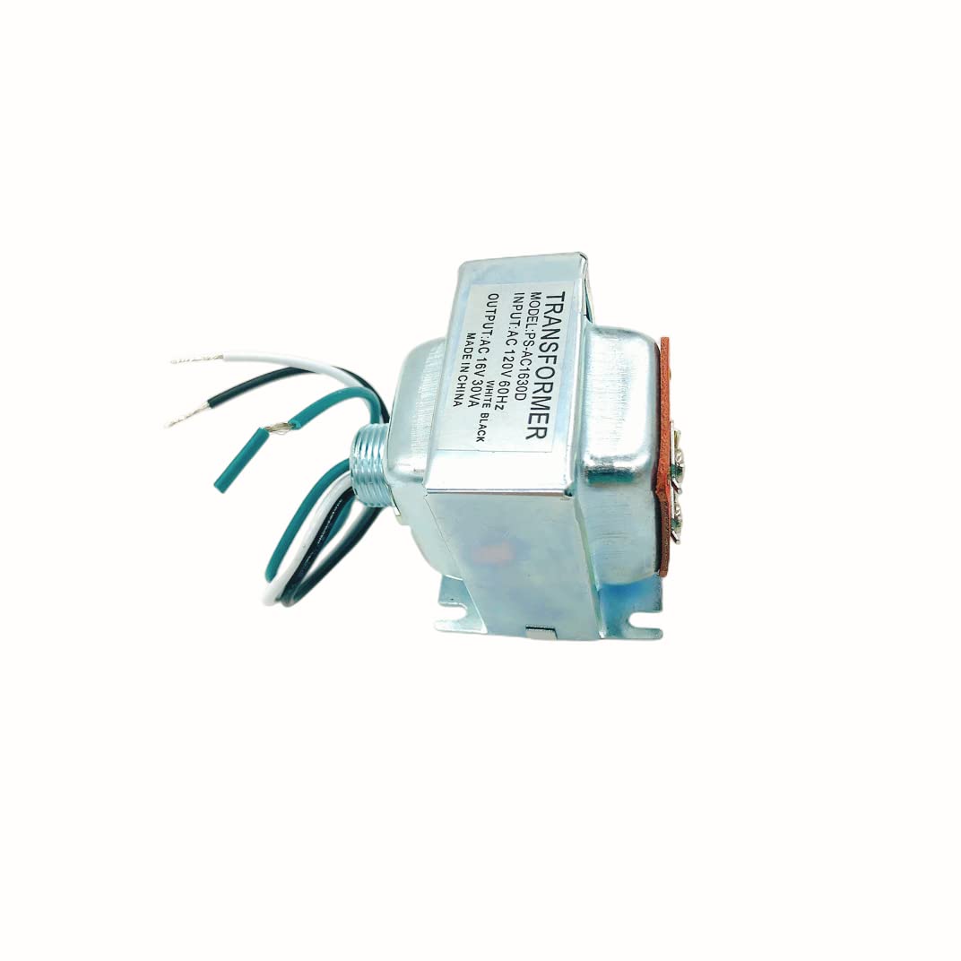 Transformador Para Timbre Fegtrtyoa 16V 30VA - Compatible Con Ring Video Doorbell Pro Y Otros Timbres Inteligentes