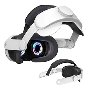 Tyasoleil Head Strap for Meta Quest 3 & 3S, VR Accessories Headset 100% Compatible with Oculus Quest 3/3S, Adjustable, Reduce Pressure Elite Strap Replacement for Enhanced Support & Comfort