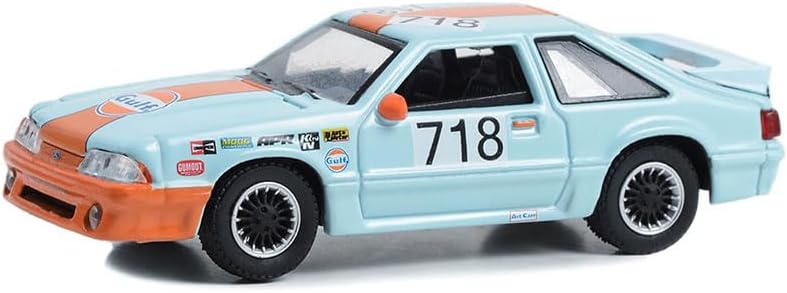 Greenlight 41135-E Gulf Oil Special Edition Series 1-1989 Fox Body Mustang GT #718 Escala 164