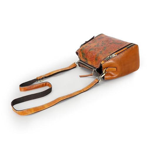 Image of LETEULO Crossbody Bag for Women Top Handle Tote Purses Vintage Satchels Handbag