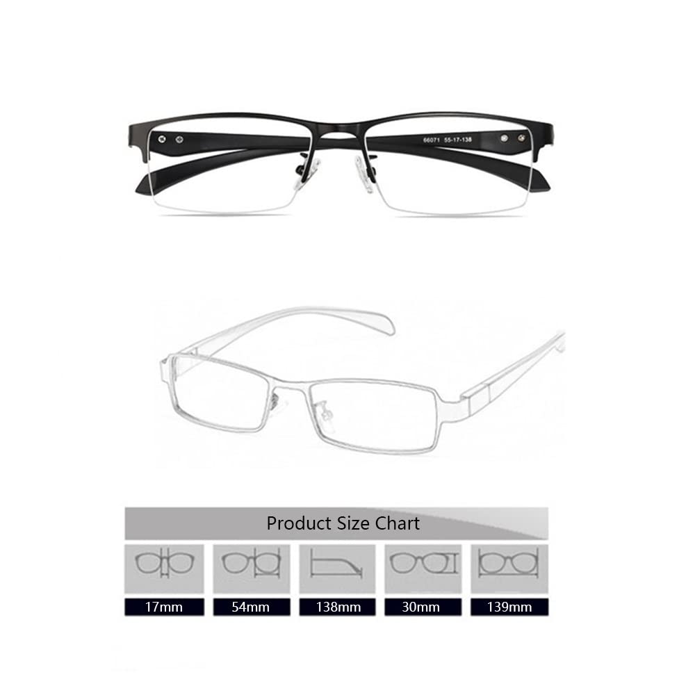 Gafas Presbicia Medio Marco Gafas De Lectura Multifocales Progresivas Fotocromáticas Gafas De Sol Para Hombre Mujer Lectores Ligeras Comodas