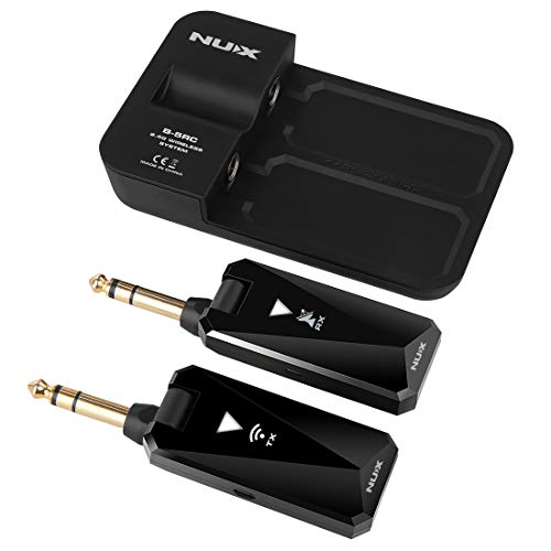 Nux B-5Rc Wireless Guitar System For Most Of Types Of Guitar With Active Or Passive Pickup, Charging Case Included,Auto Match,Mute Function,Guitar Wireless Transmitter And Receiver, 2.4Ghz #TOP1