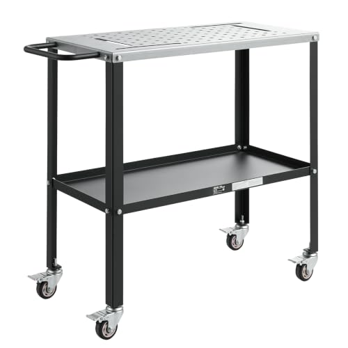 VEVOR Welding Table 36 x 18 Inch with Braking Casters