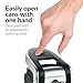 Hamilton Beach Smooth Edge Electric Automatic Can Opener for Kitchen with Easy Push Down Lever, Extra Tall, Includes Stainless Steel Scissors, Black and Chrome (76607)