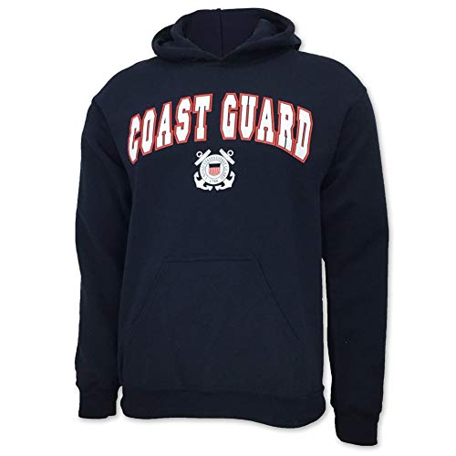 mens navy seal sweatshirt - United States Coast Guard Arch Seal Hooded Sweatshirt, xx-Large, Navy