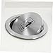 PRETYZOOM Stainless Steel Embedded Trash Chute Lid Cover with Swing Flap Design for Kitchen Bathroom and Office Countertops Easy to Clean Trash Bin Replacement Part