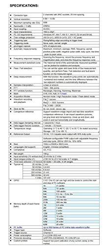 Loto Osc482X, Usb Oscilloscope + Signal Generator + Logic Analyzer + Data Logger, 4 In 1, 50M S/S, 8~13 Bit Vertical Resolution (Pc Oscilloscope + Signal Generator + Logic Analyzer, Osc482X) #TOP2
